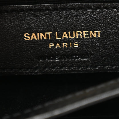 Saint Laurent Calfskin Y Quilted Monogram Toy Loulou Crossbody Bag Black 6 of 12