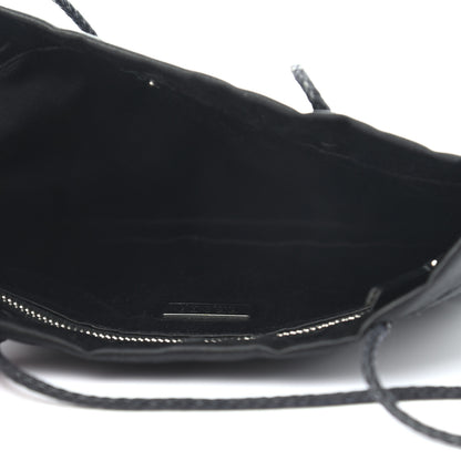 Prada Satin Beaded Mini Tote Bag Black 5 of 7