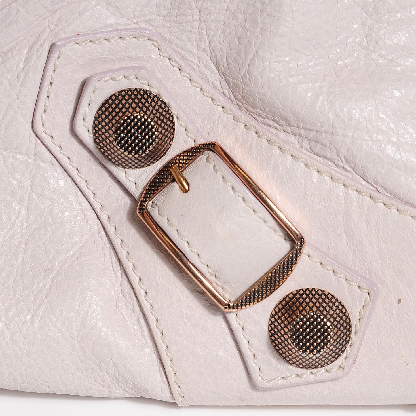 Agneau Giant 21 Rose Gold Hardware City Nacre