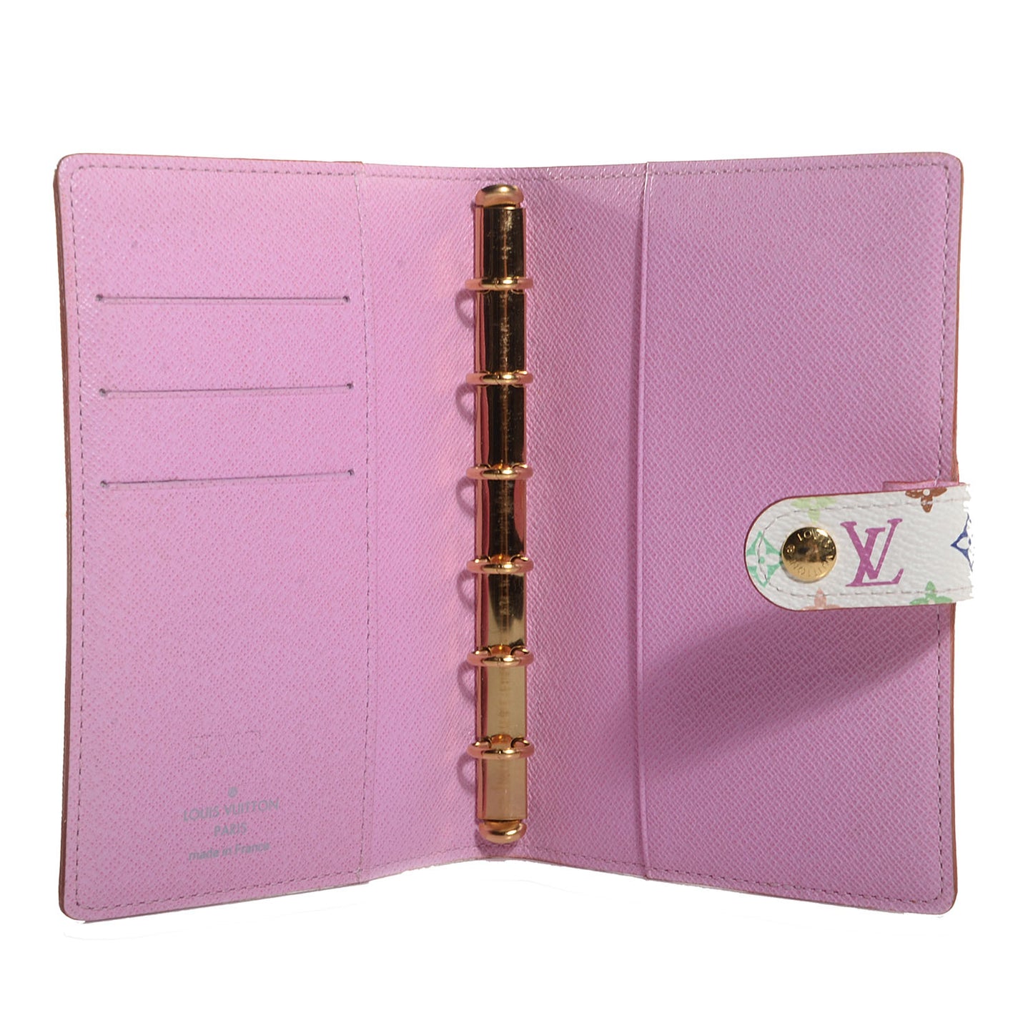 Monogram Multicolor Small Ring Agenda Cover White Litchi