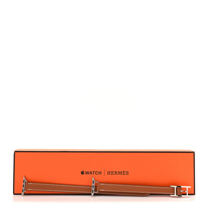 Hermes Swift 44mm Apple Watch Double Tour Band Gold 5 of 5