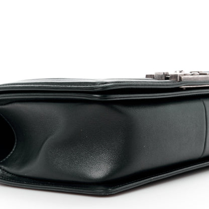 Chanel Lambskin Chevron Quilted Medium Boy Flap Black 9 of 12