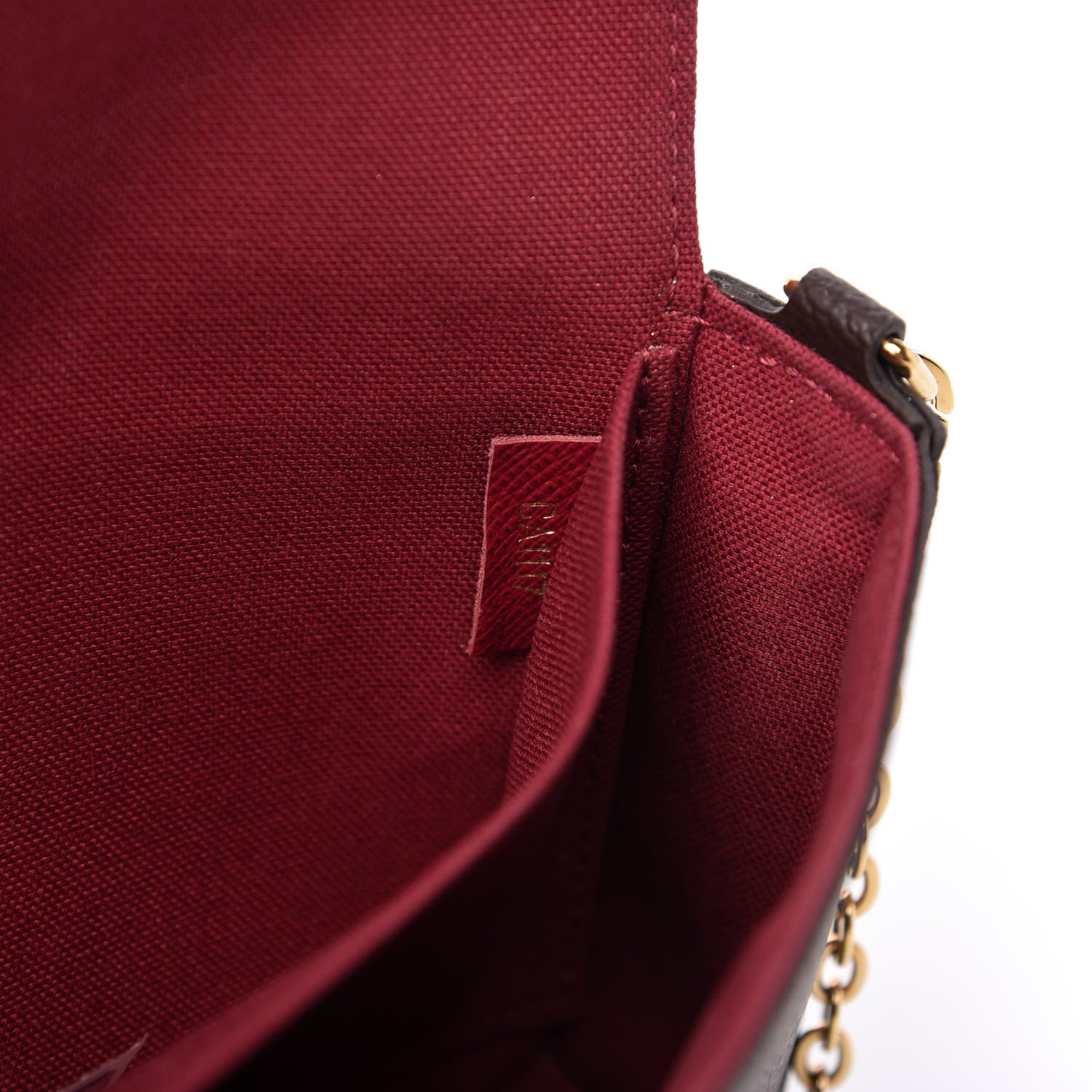 Louis Vuitton Monogram Pochette Felicie Chain Wallet Fuchsia 10 of 12
