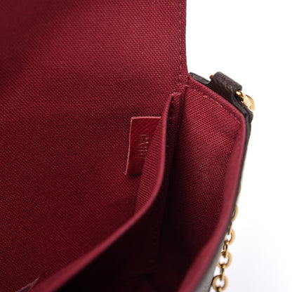Louis Vuitton Monogram Pochette Felicie Chain Wallet Fuchsia 10 of 12