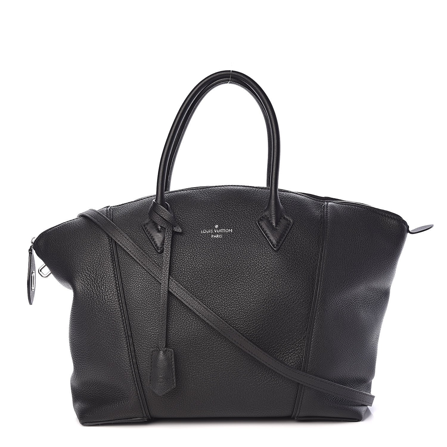 Louis Vuitton Veau Cachemire Soft Lockit MM Black 1 of 20
