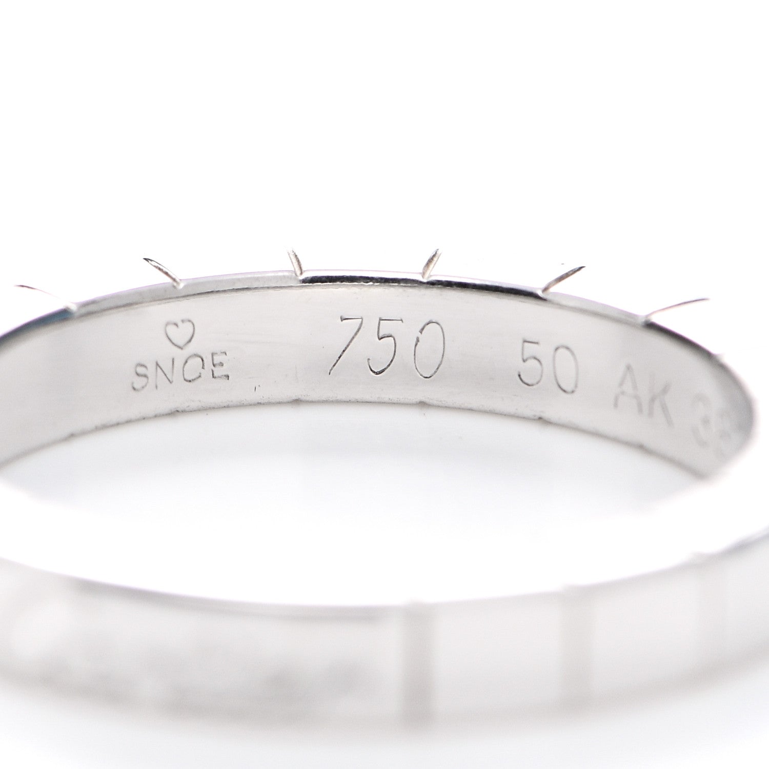 Cartier 18K White Gold Lanieres Ring 50 5.25 4 of 7