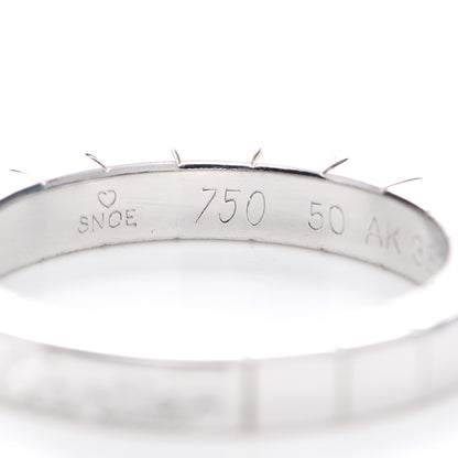Cartier 18K White Gold Lanieres Ring 50 5.25 4 of 7