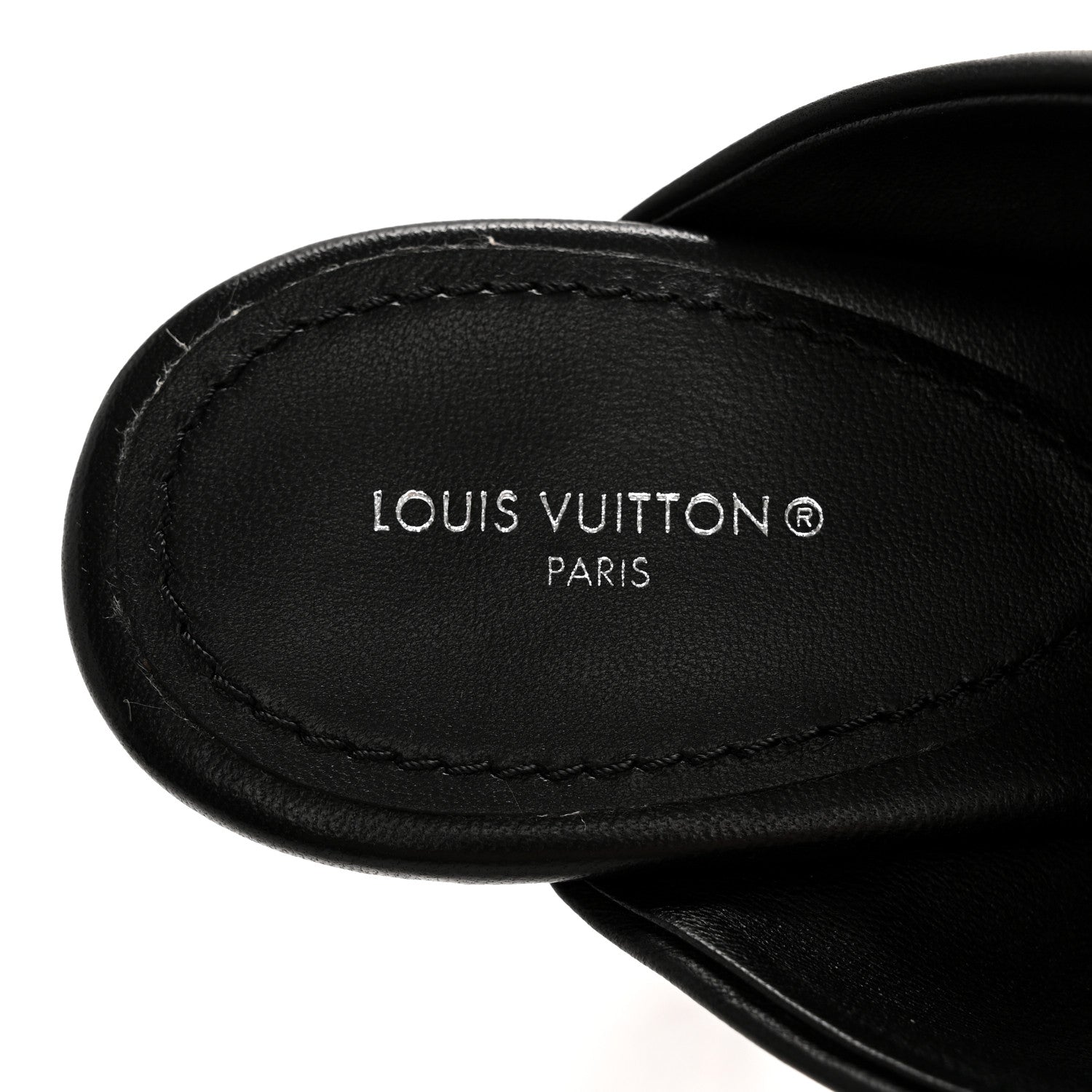 Louis Vuitton Lambskin Drapy Heel Mules 41 Black 8 of 11