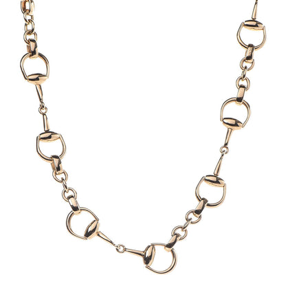 Gucci 18K Yellow Gold Horsebit Necklace 1 of 4