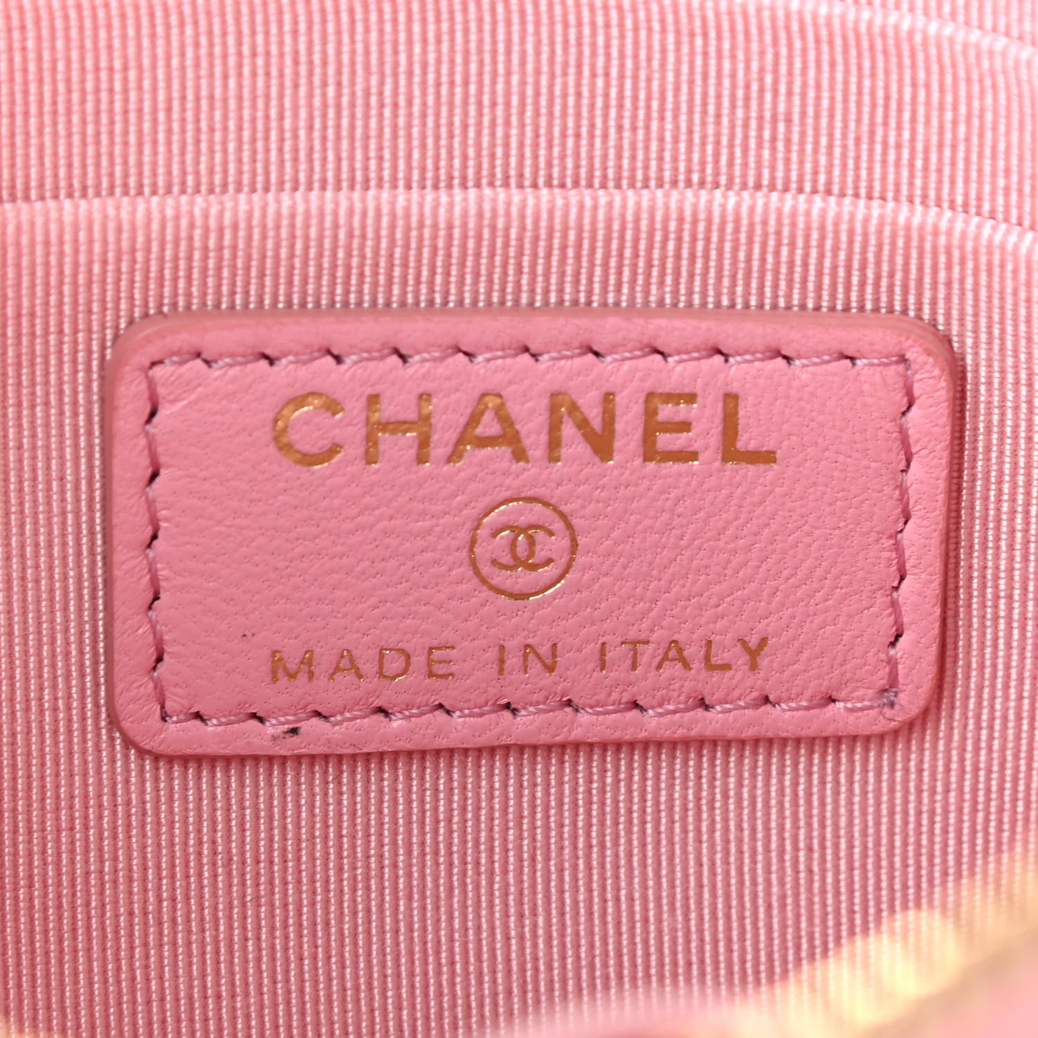 Chanel Lambskin Quilted Cosmetic Case Pink 6 of 7