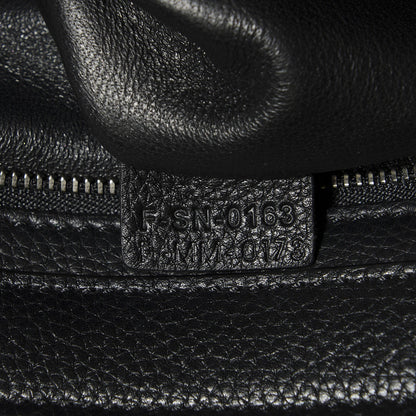 Celine Drummed Calfskin Suede Large Trapeze Black 9 of 9