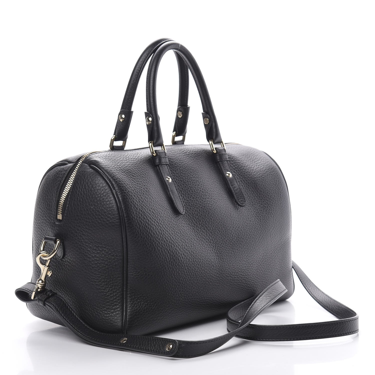 Versace Grained Calfskin Palazzo Bowler Black 3 of 10
