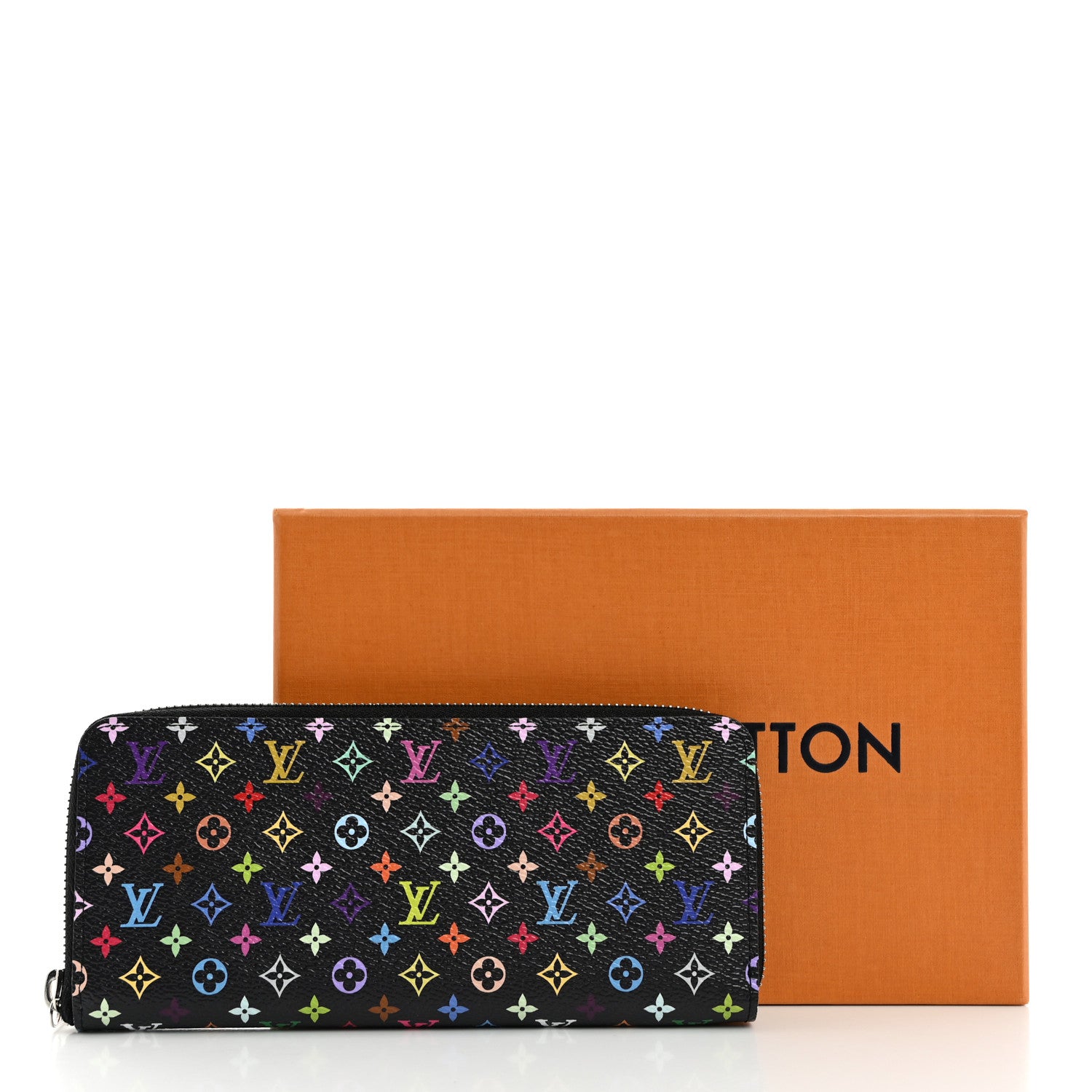 Louis Vuitton LV X TM Monogram Multicolor Clemence Wallet Black 7 of 7