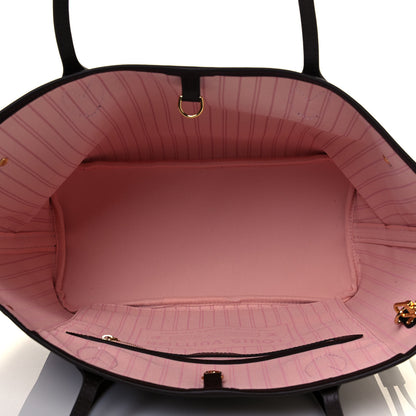 Louis Vuitton Damier Ebene Neo Neverfull MM Rose Ballerine 5 of 11
