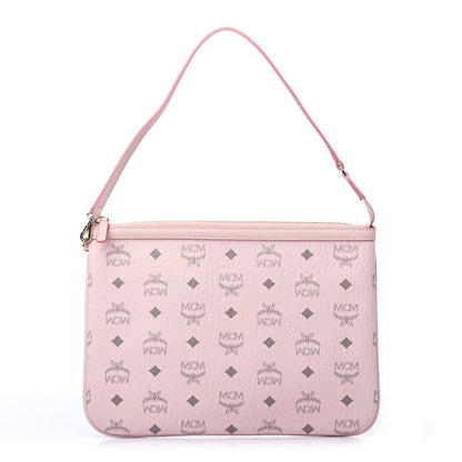 MCM Visetos Liz Shopper Tote Pouch Light Pink 1 of 4