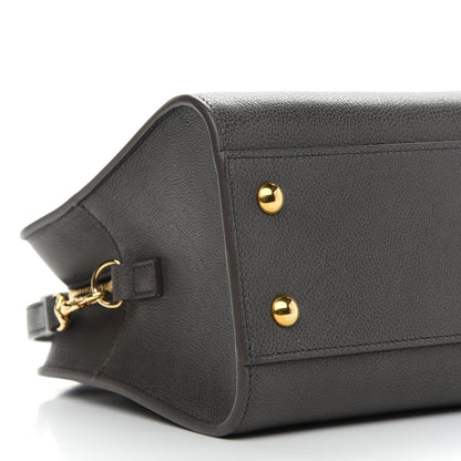 Saint Laurent Calfskin Small Monogram Cabas Grey 8 of 12