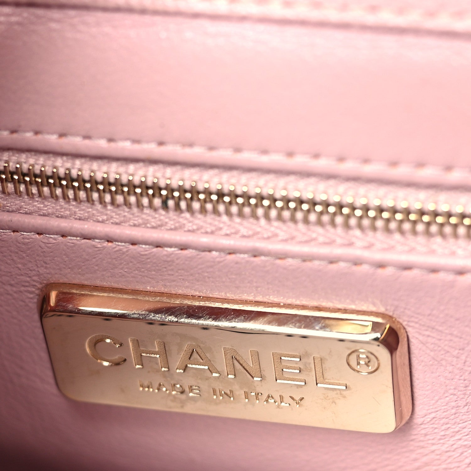Chanel Snakeskin Caviar Quilted Small Business Affinity Flap Light Pink 6 of 9