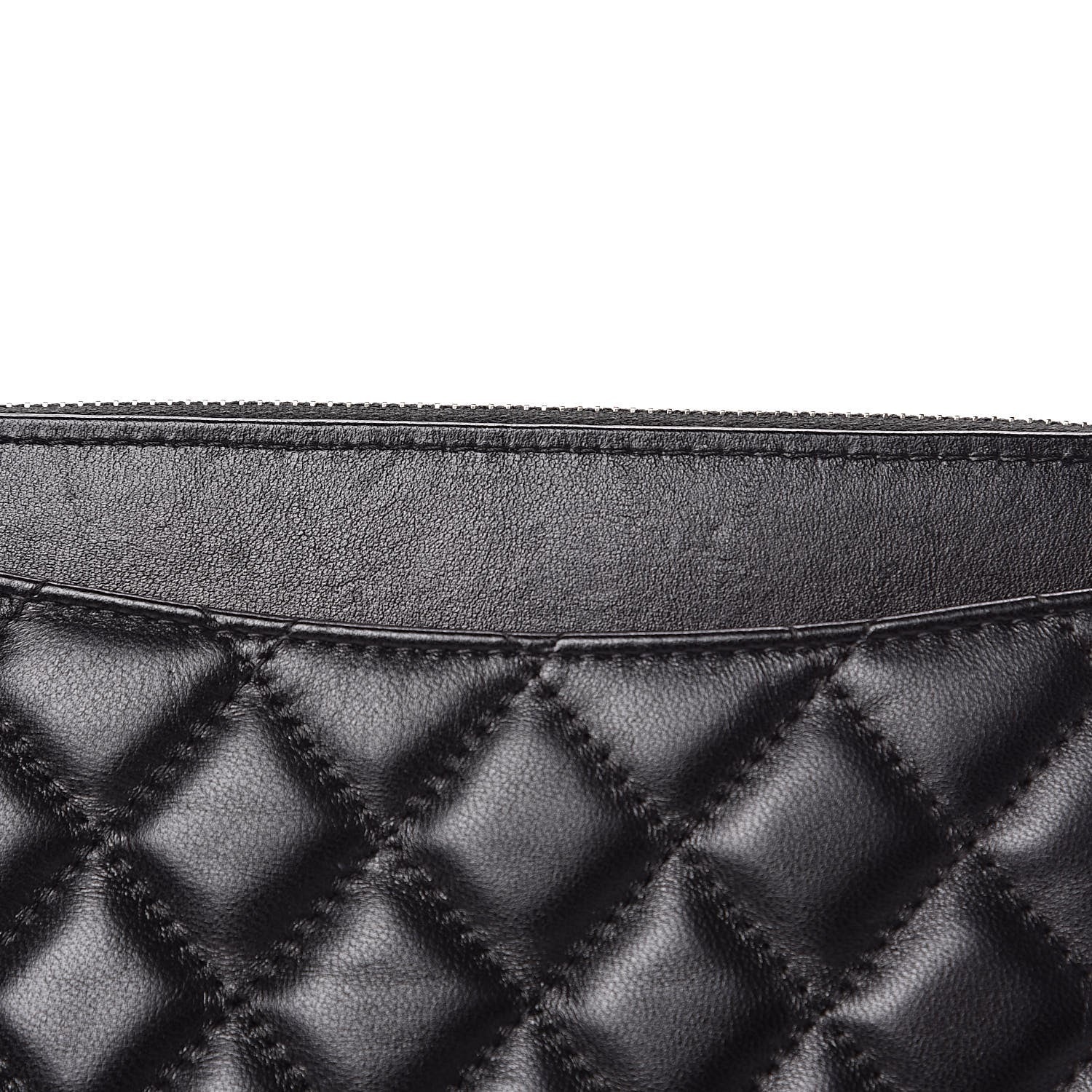 Chanel Lambskin Quilted Small Clutch With Chain Black 12 of 13
