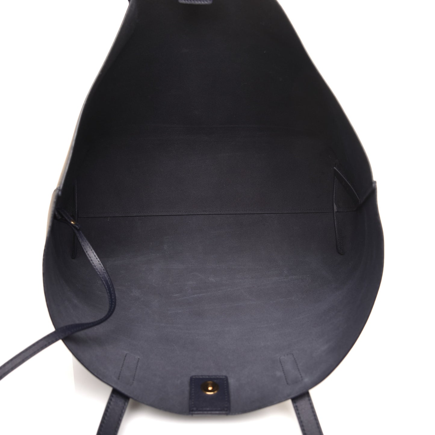 Calfskin Large Shopping Tote Deep Marine