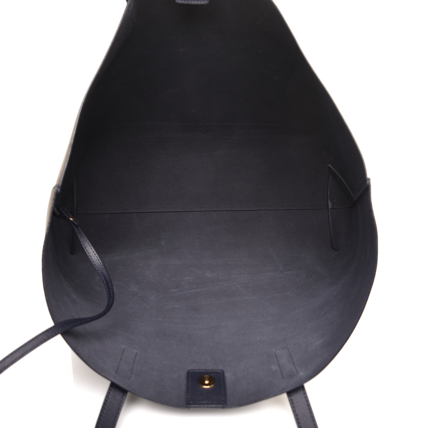 Saint Laurent Calfskin Large Shopping Tote Deep Marine 5 of 10