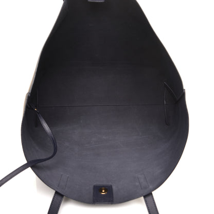 Saint Laurent Calfskin Large Shopping Tote Deep Marine 5 of 10