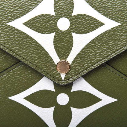 Louis Vuitton Monogram Giant Large Kirigami Pochette Kaki 10 of 10