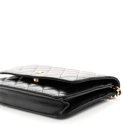 Chanel Caviar Quilted Wallet on Chain WOC Black 11 of 11