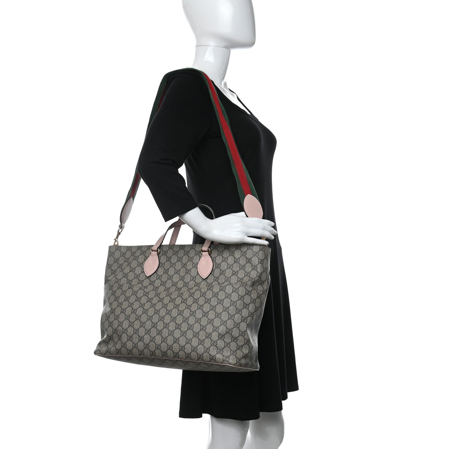 Soft GG Supreme Monogram Diaper Bag Pink