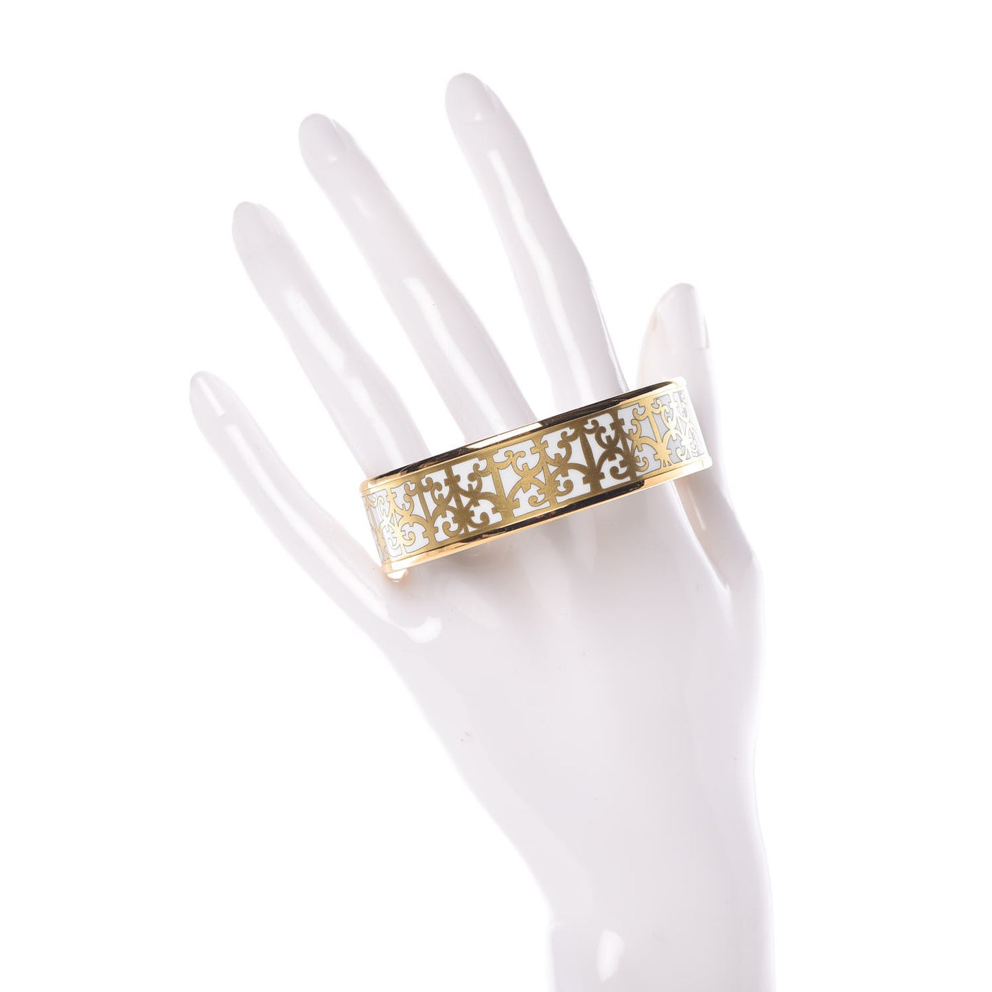 Enamel Printed Wide Balcons du Guadalquivir Bracelet 65 Gold