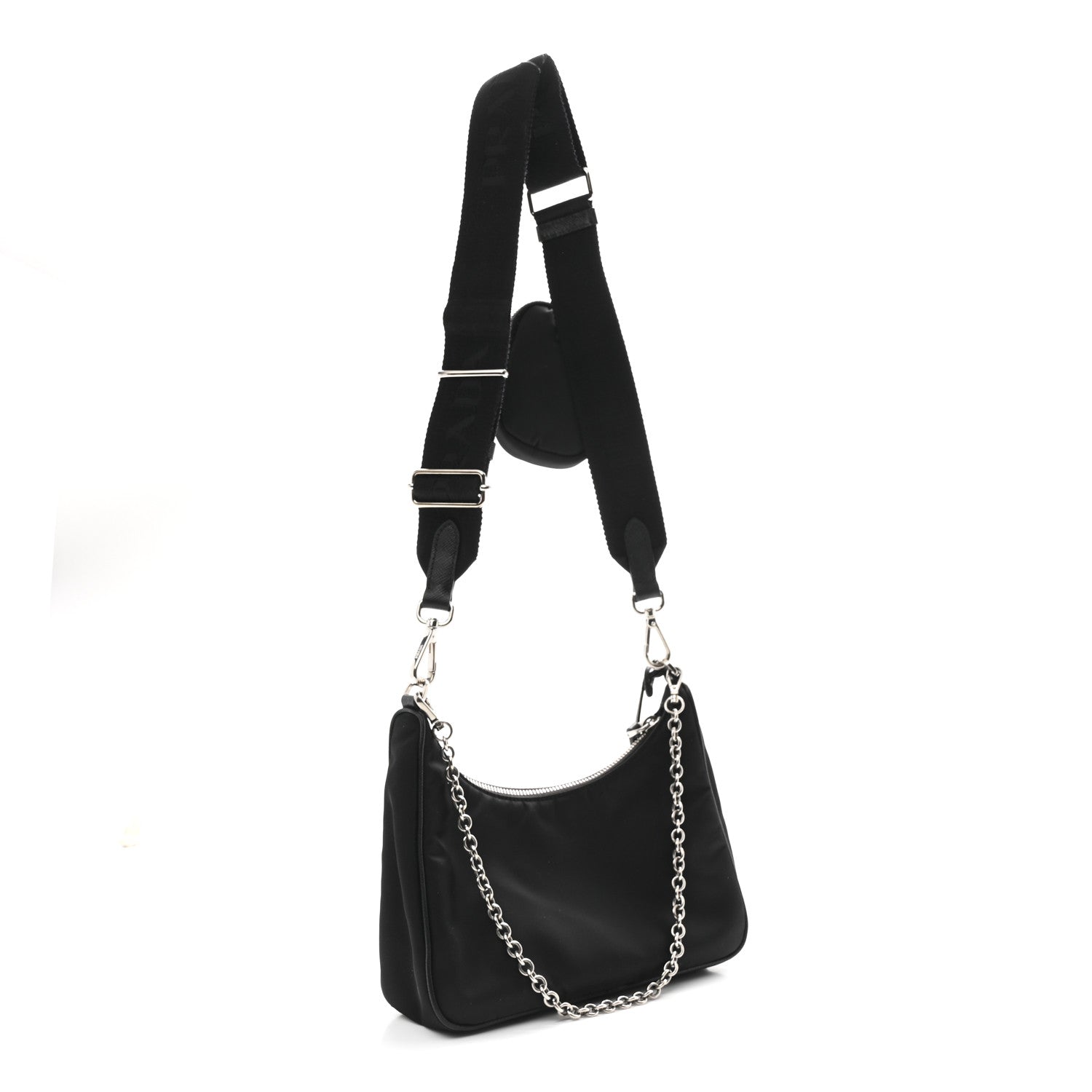 Prada Nylon Re-Edition 2005 Shoulder Bag Black 3 of 12
