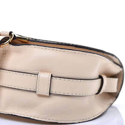 Chloe Shiny Calfskin Mini Marcie Round Crossbody Bag Blondie Beige 8 of 9