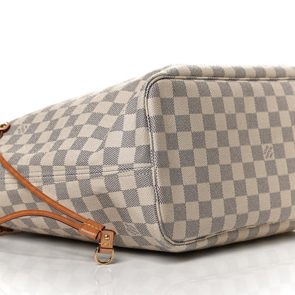 Louis Vuitton Damier Azur Neo Neverfull MM Rose Ballerine 10 of 12
