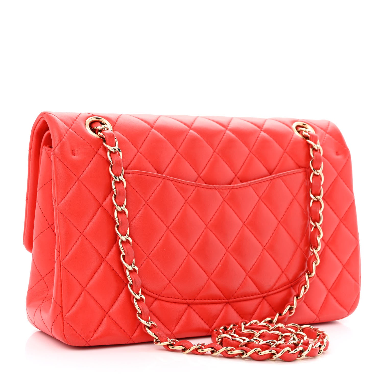 Chanel Lambskin Quilted Medium Double Flap Red 2 of 13