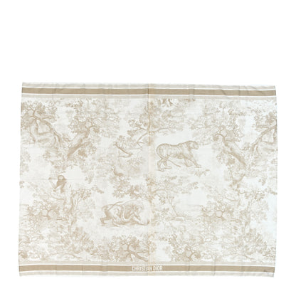 Christian Dior Cotton Tolie De Jouy Pareo Print Sauvage Fond White 1 of 3