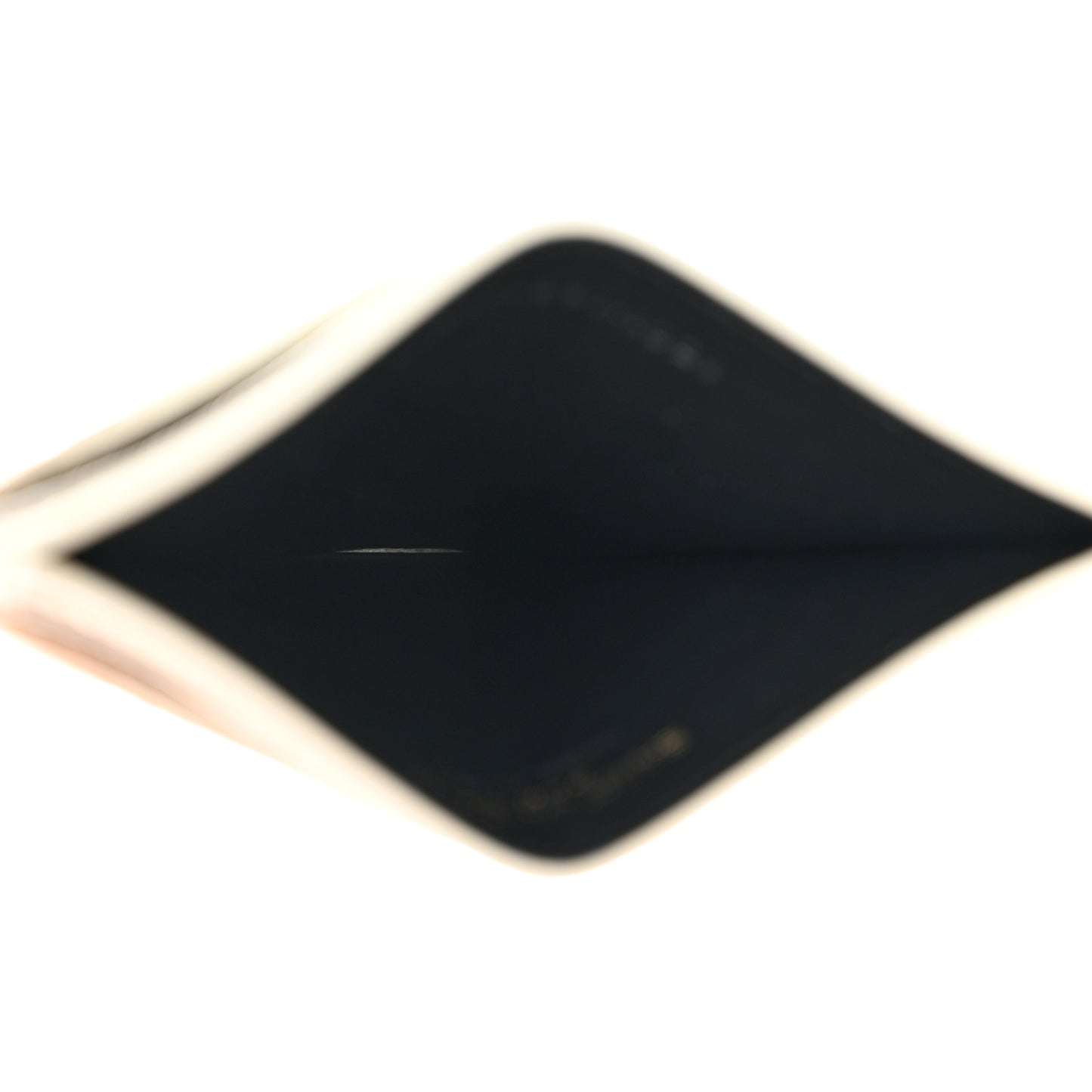 Grain De Poudre Matelasse Chevron Monogram Credit Card Case Crema Soft