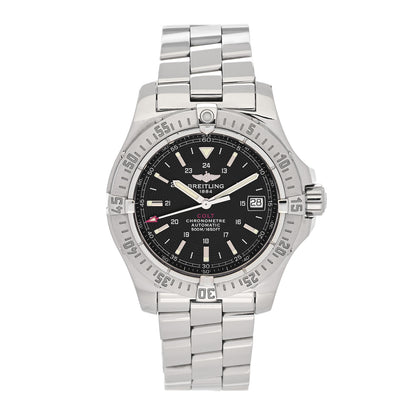 Breitling Stainless Steel 41mm Colt Automatic Watch Black A17380 1 of 4