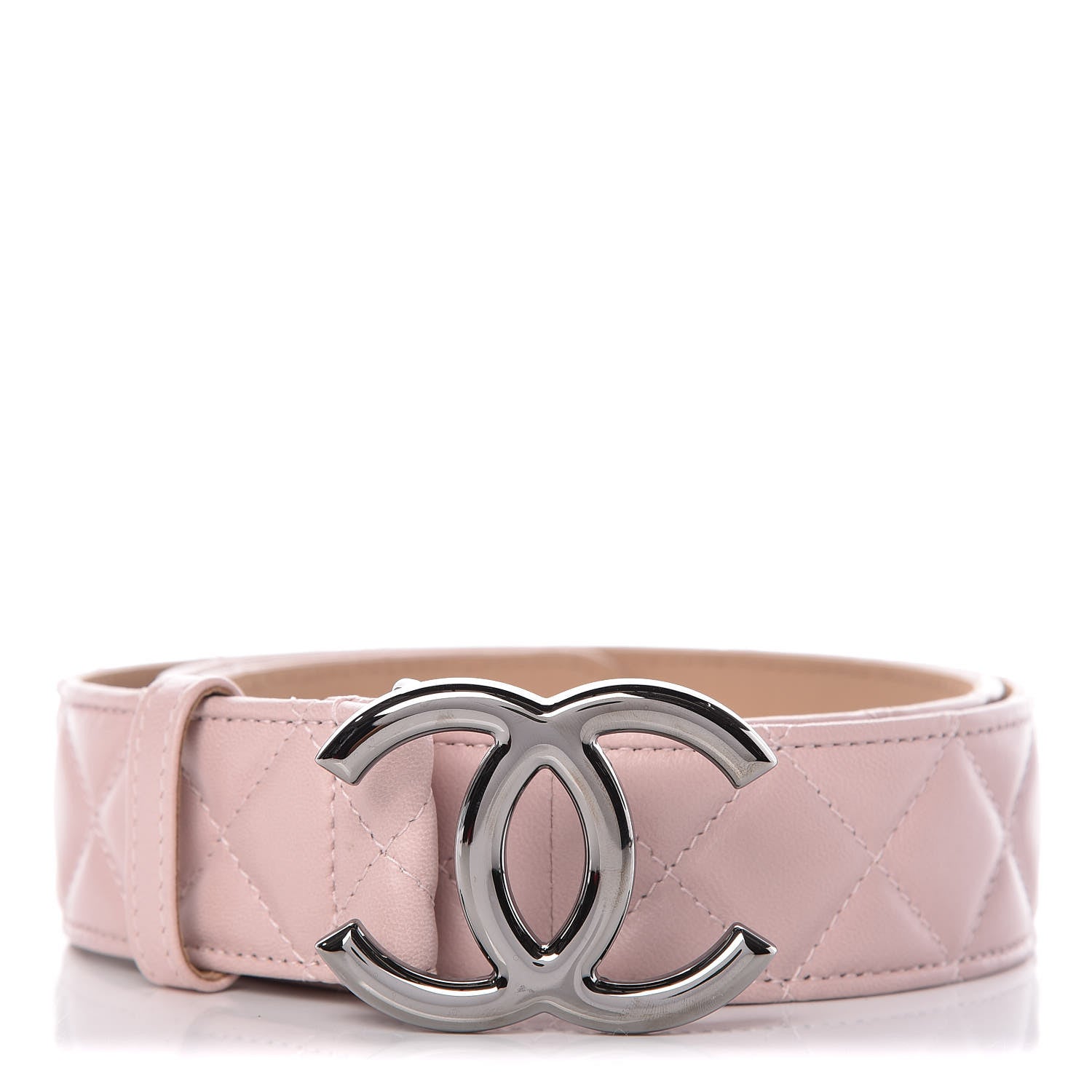 Chanel Lambskin Quilted CC Belt 90 36 Pink 1 of 8