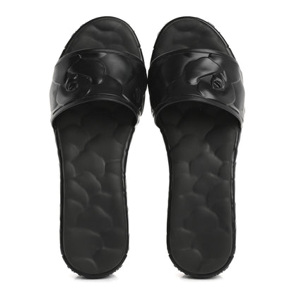 Valentino Garavani Rubber Atelier 03 Rose Edition 25/40mm Platform Slide Sandals 38 Black 2 of 12