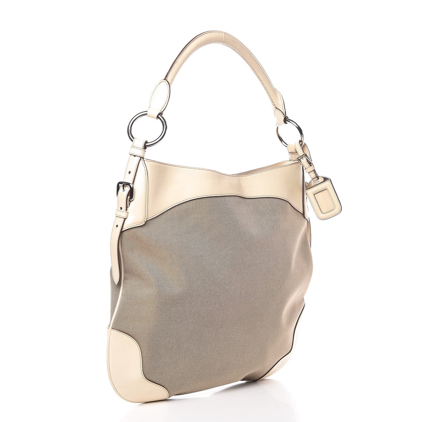Jacquard Logo Shoulder Bag Corda Cera