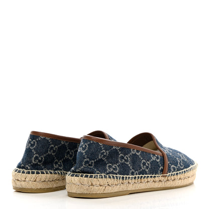 Gucci Denim GG Monogram Espadrilles 39 Blue Tea Cuir 4 of 12