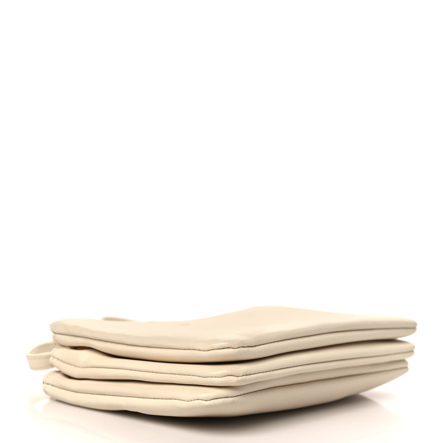 Lambskin Small Trio Crossbody Bag Cream