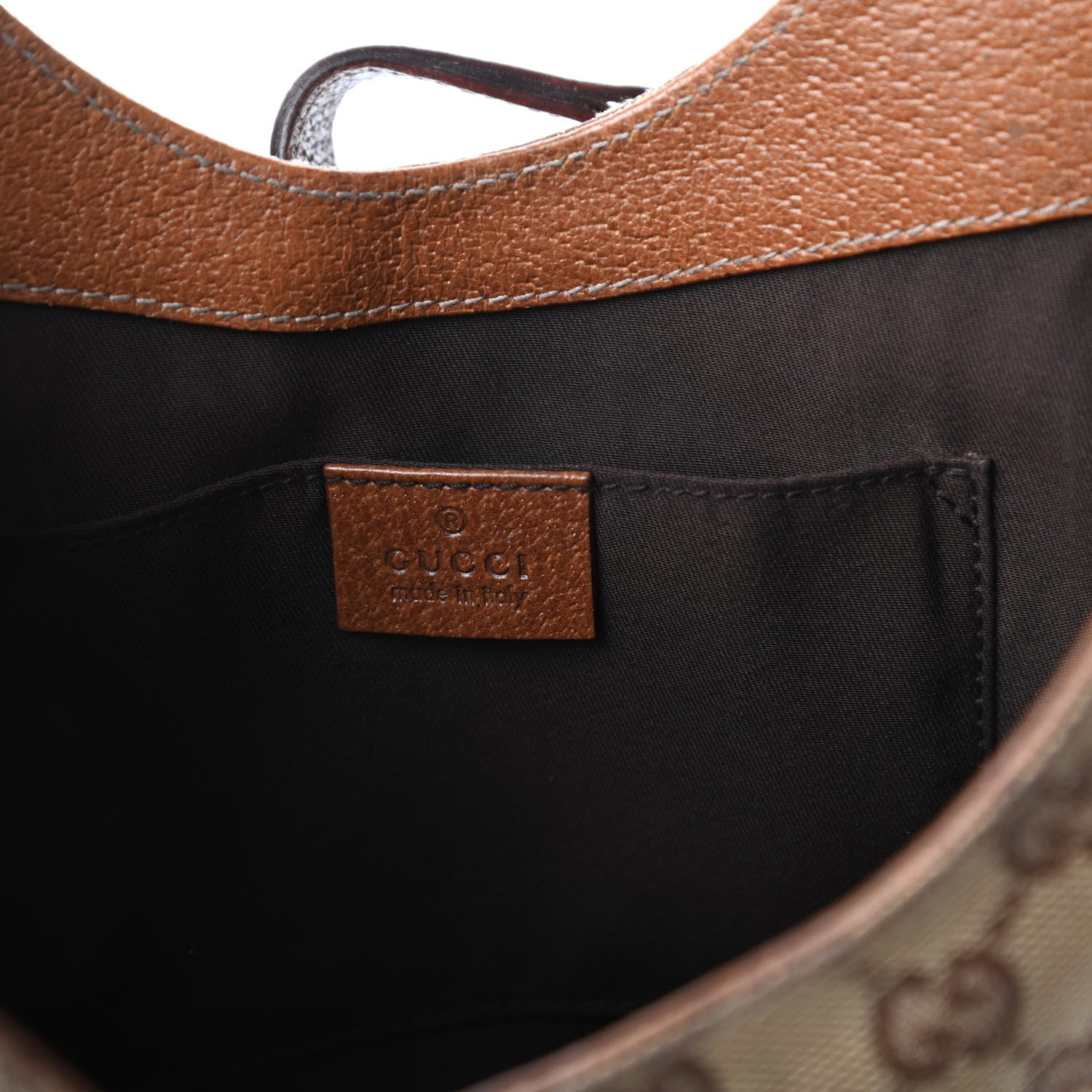 Gucci Monogram Jackie O Hobo Brown 8 of 10
