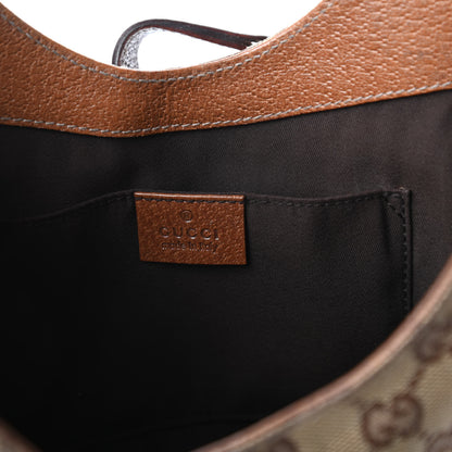 Gucci Monogram Jackie O Hobo Brown 8 of 10