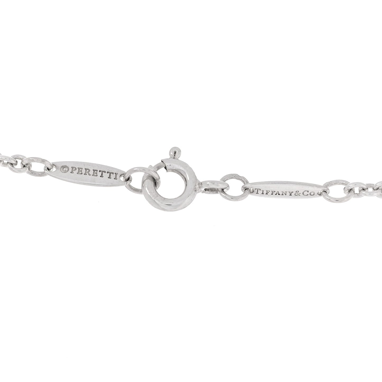 Sterling Silver Pearl 9-9.5mm Elsa Peretti Open Heart Lariat Necklace