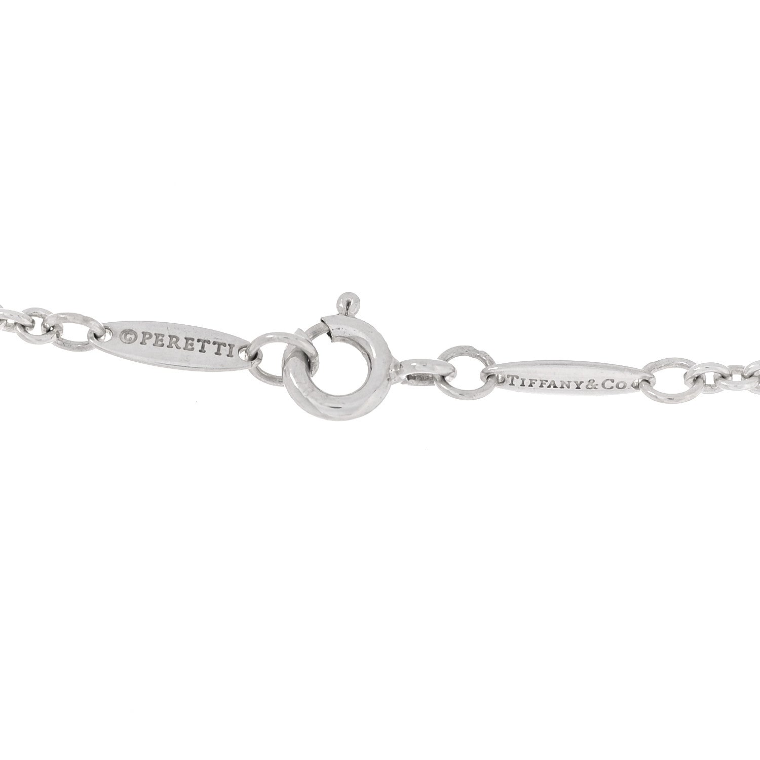 Tiffany Sterling Silver Pearl 9-9.5mm Elsa Peretti Open Heart Lariat Necklace 3 of 5