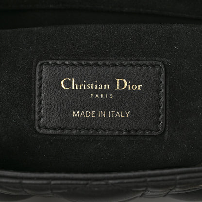 Christian Dior Lambskin Cannage Medium Lady D-Joy Black 6 of 11