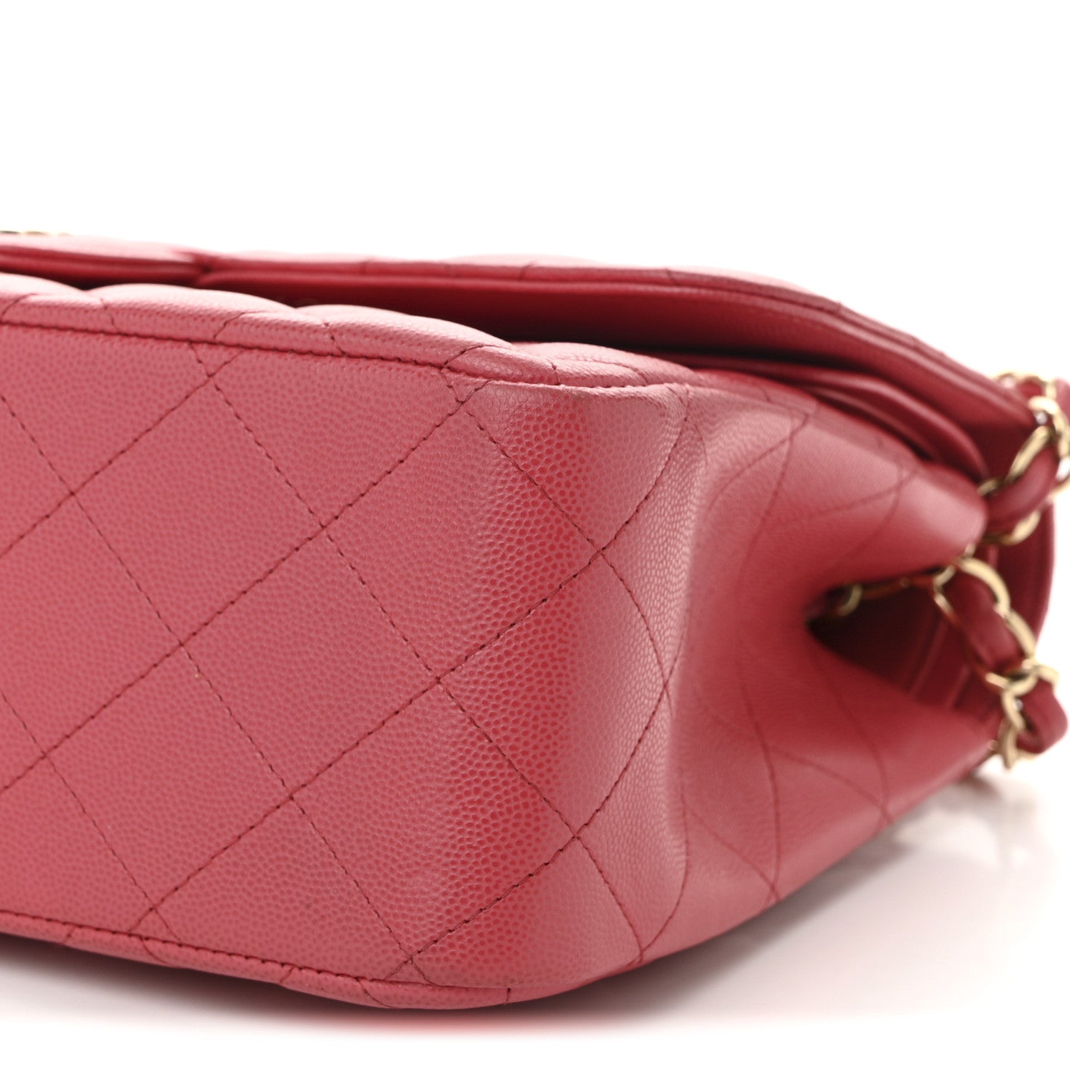 Chanel Caviar Quilted Jumbo Double Flap Pink 10 of 11