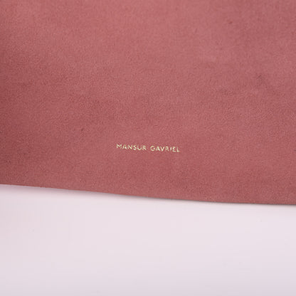 Mansur Gavriel Suede Mini Mini Bucket Bag Blush 5 of 15