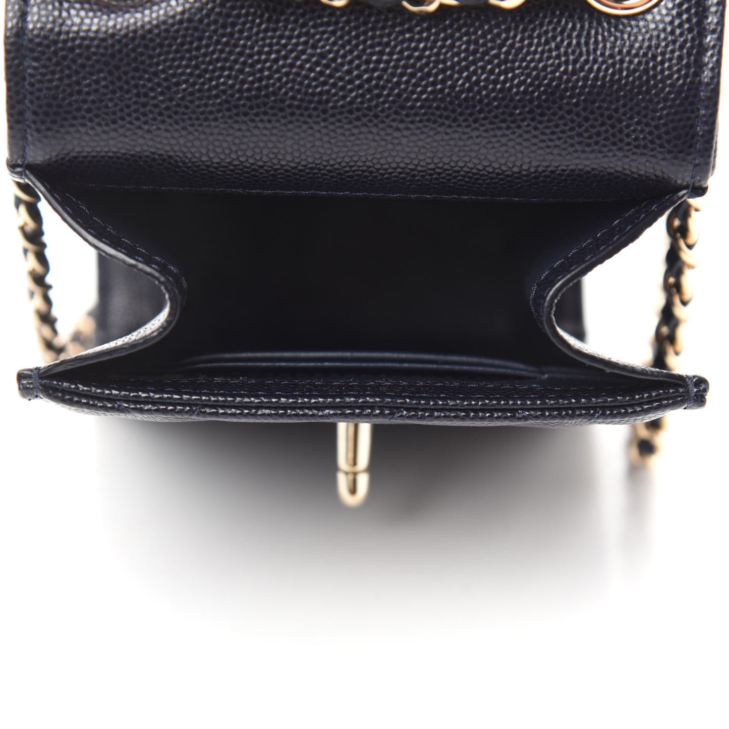Caviar Quilted Classic Phone Holder Navy