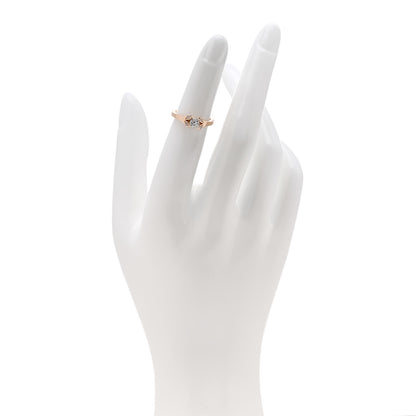 Cartier 18K Pink Gold Diamond .23ct Ballerine Solitaire Engagement Ring 46 3.75 2 of 5